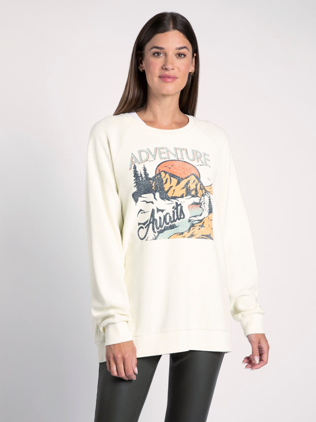 Adventure discount awaits sweatshirt